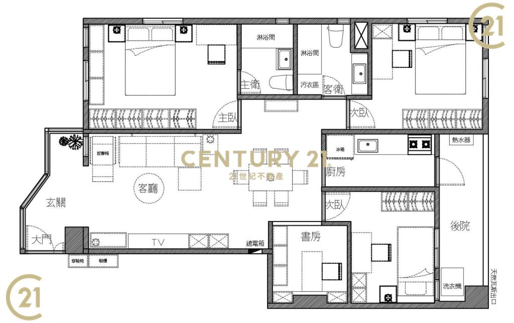 江陵綠庭景觀4房