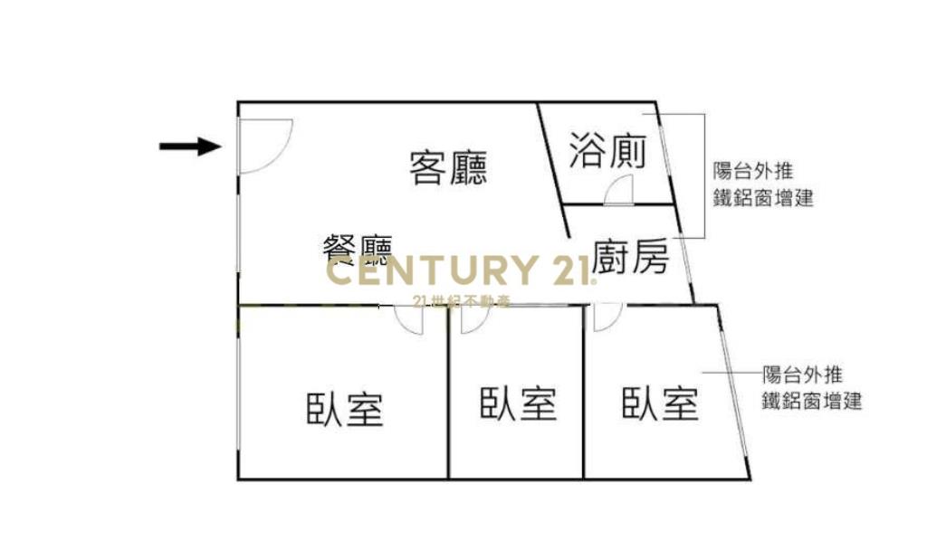 未來捷運廈安站公寓三房