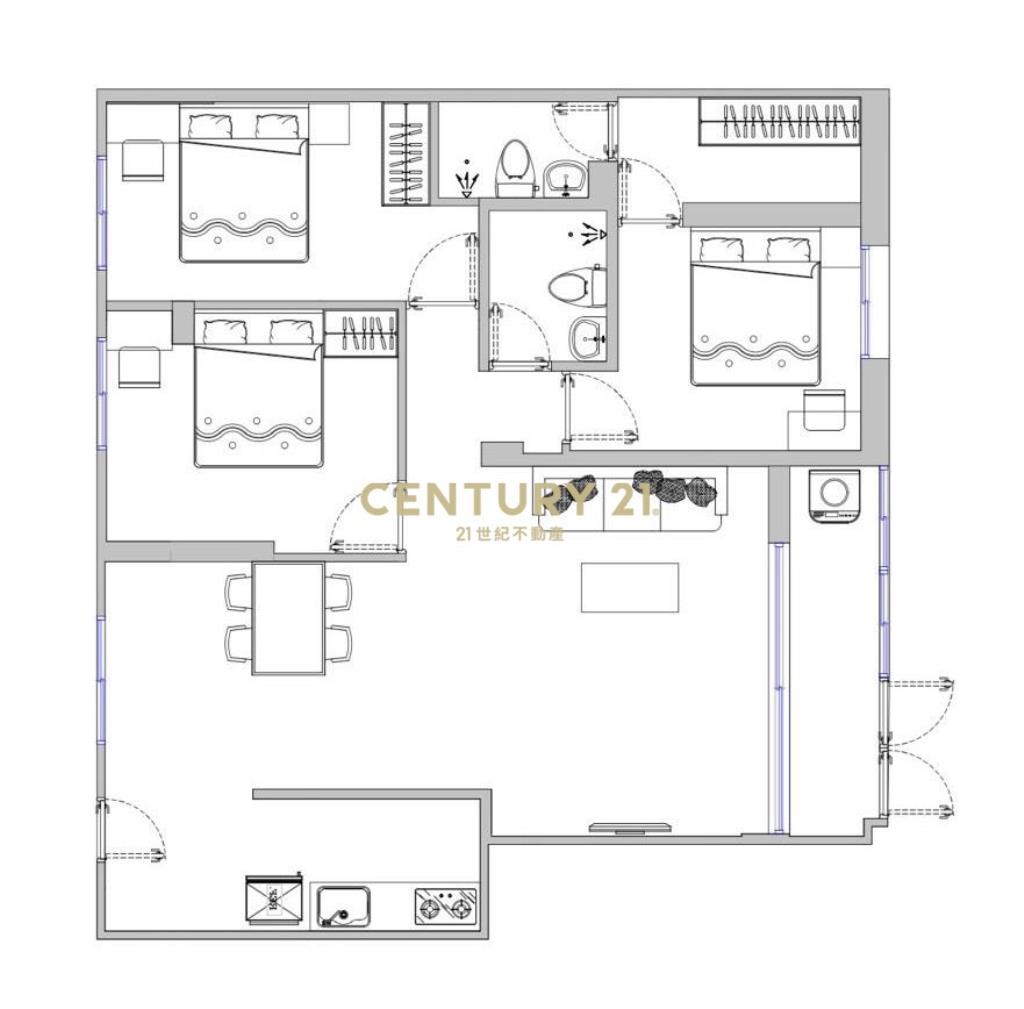 麗山學區全新精裝一樓方正三房立即入住