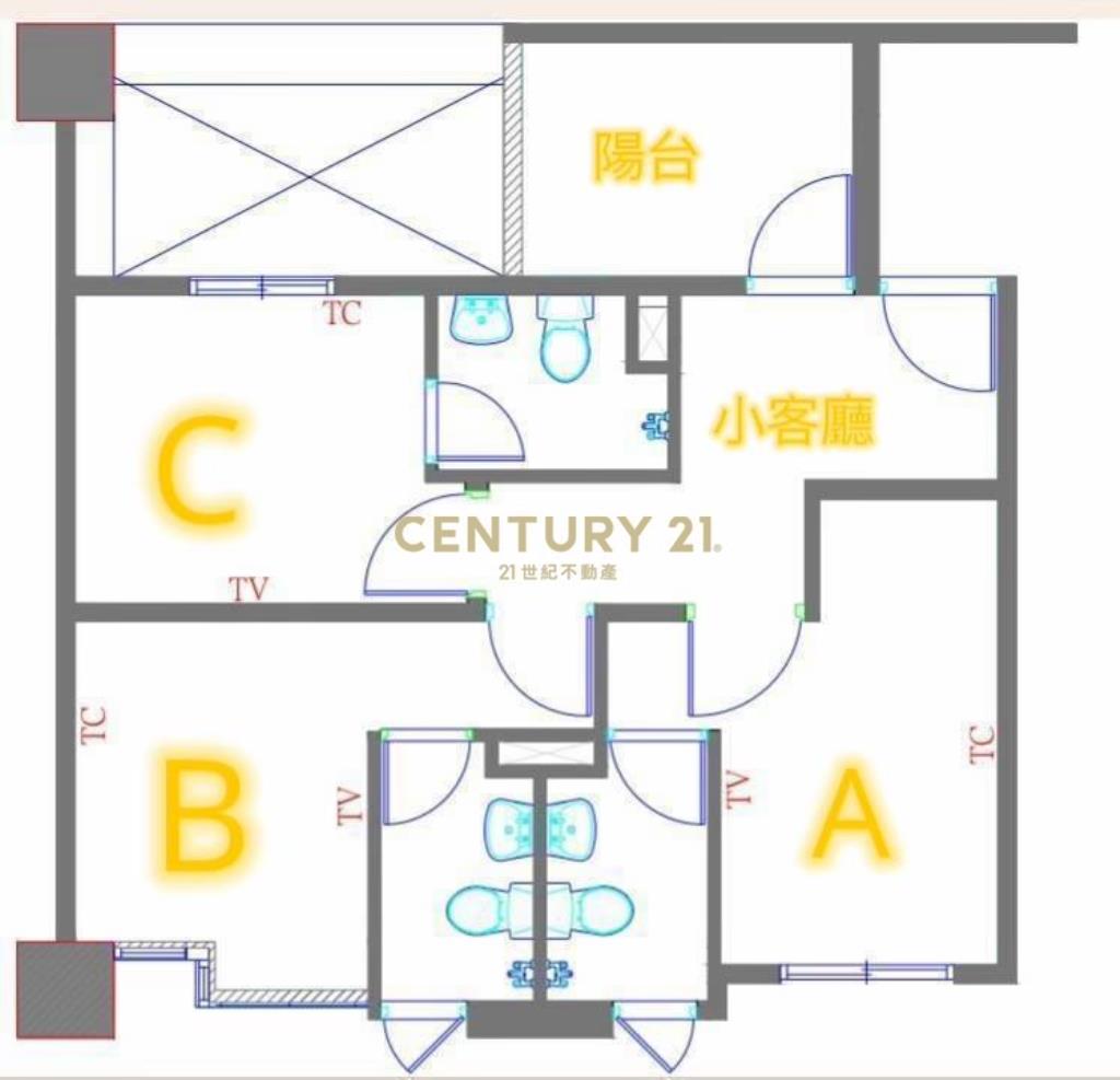新豐火車站約600米｜5年屋電梯3套房｜