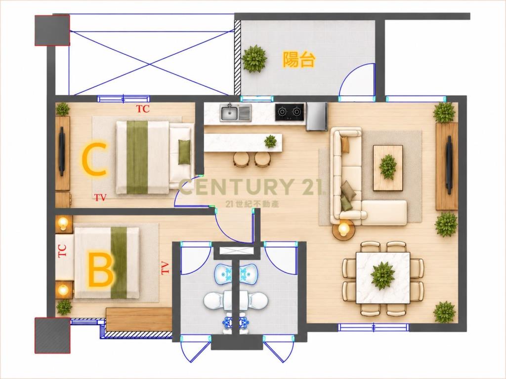 新豐火車站約600米｜5年屋電梯3套房｜
