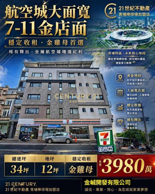 航空城大面寬7-11金店面