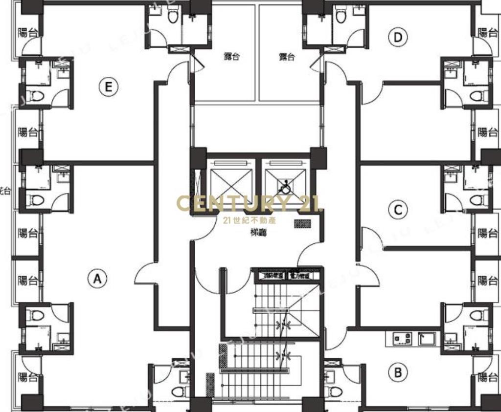 台中北區面公園全新精裝雙套房+專用大露臺