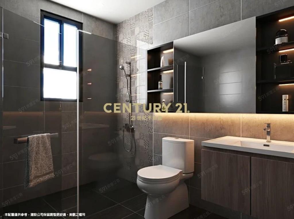 台中北區面公園全新精裝雙套房+專用大露臺