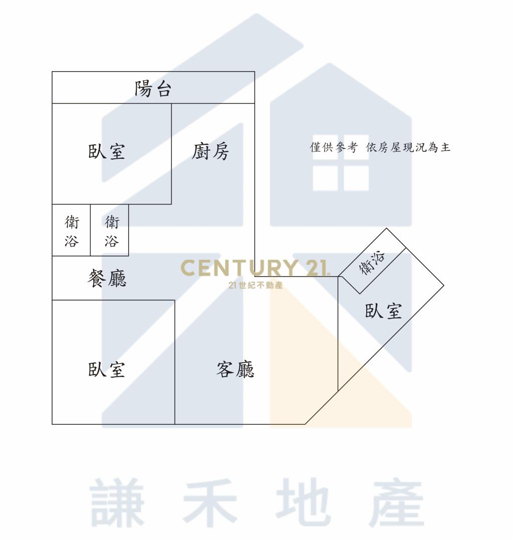 全明新景稀有雙主臥3 +1房車