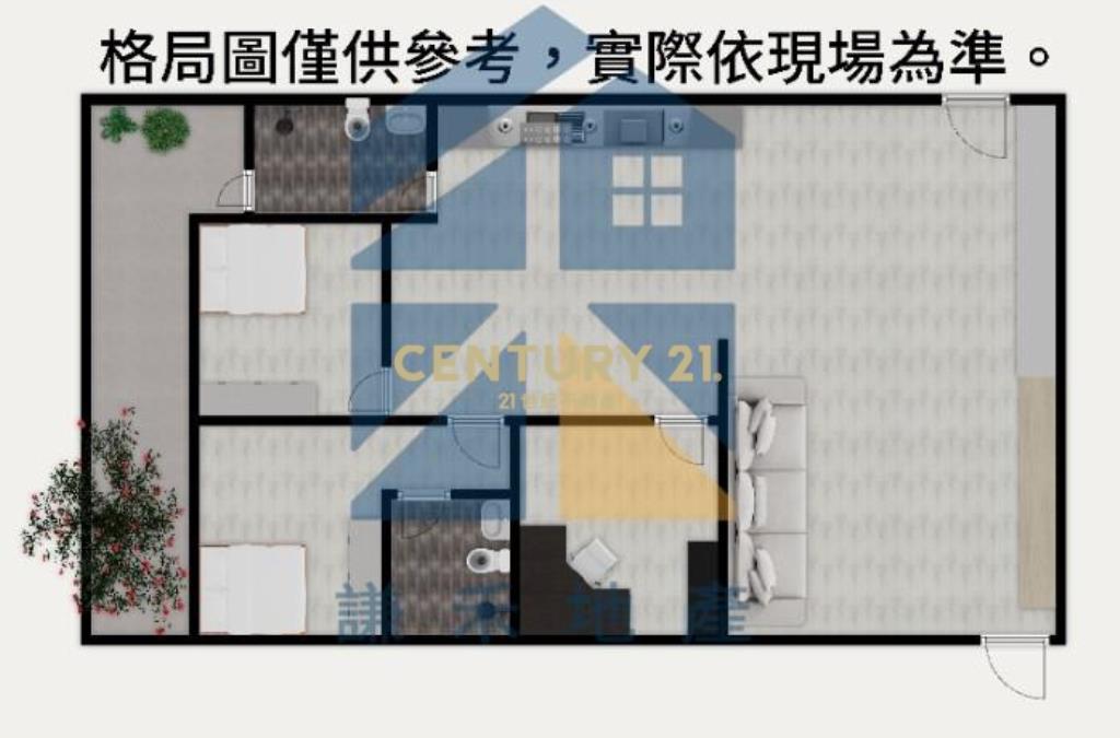 大溪近66一樓裝潢3房車