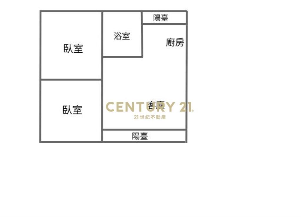 龍科前後陽台2房