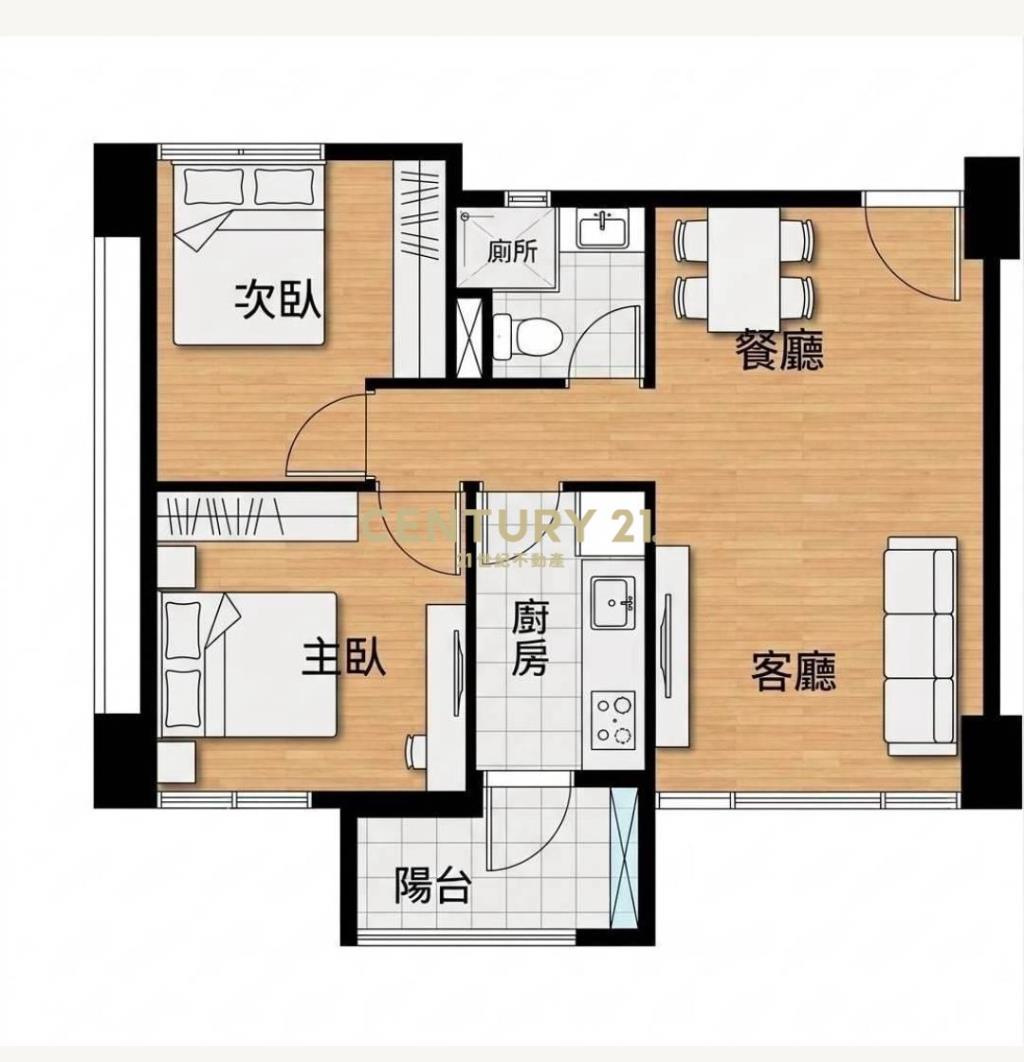 過嶺特區優質學區景觀2房車