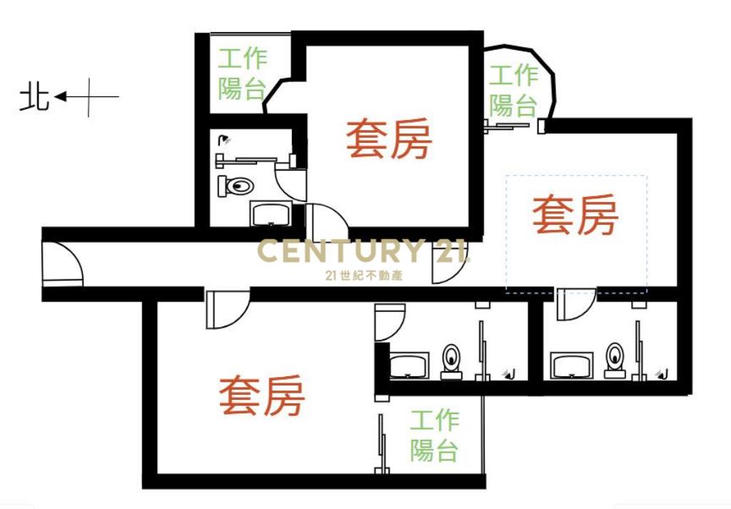 滿租3套房金雞母