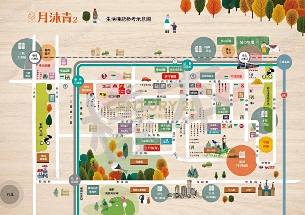 龍潭台積電特區月沐青2黃金店面出租S13