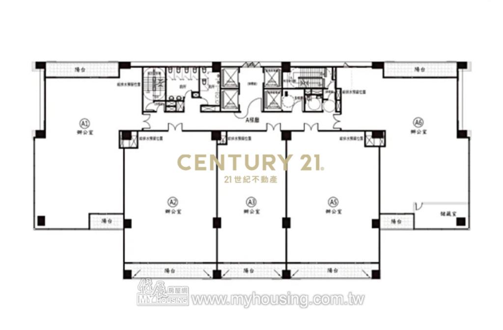 (租)經國特區亞太嵿富大坪數商辦A3雙車