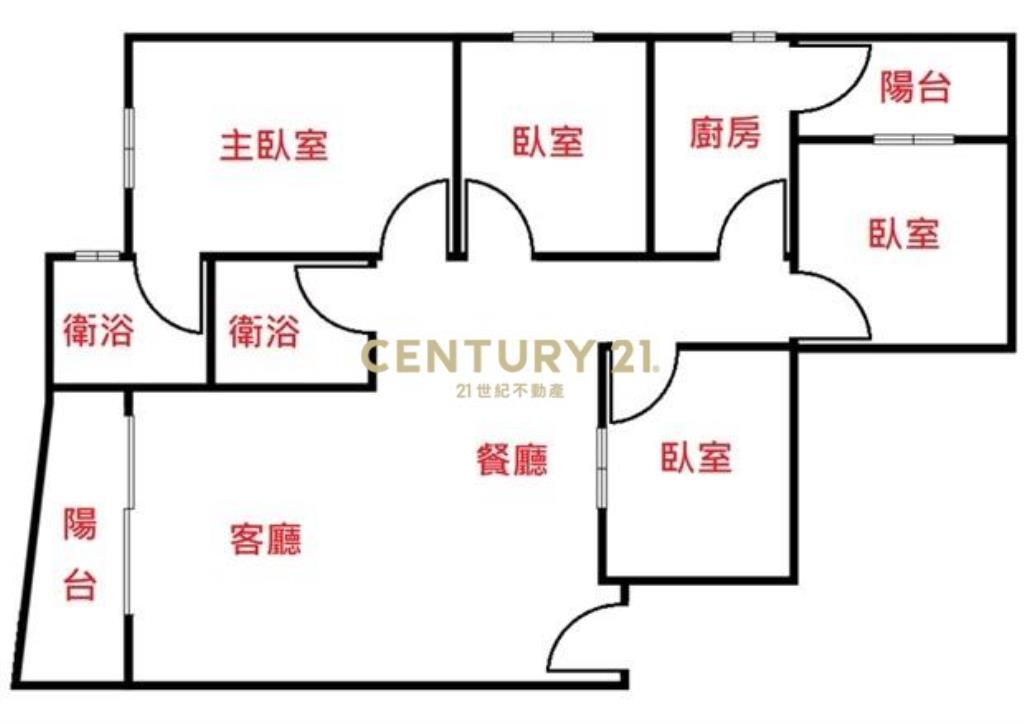 冠倫大國帝王座向低於行情邊間採光4房