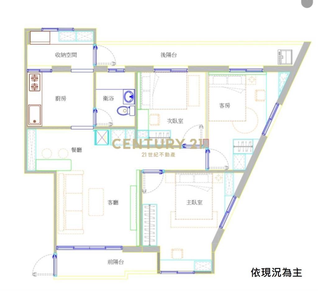 慈文路G9G10捷運全新裝潢邊間3房公寓