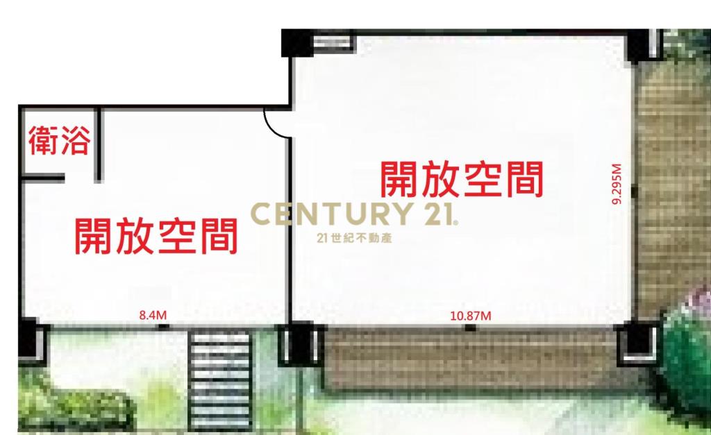 璟都劍橋三角窗景觀挑高收租店面(車位另購
