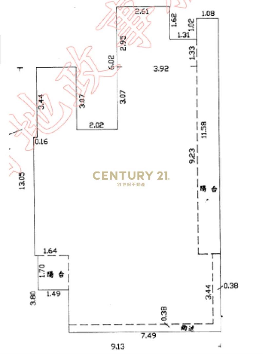冠倫大國前排A1棟邊間收租4房