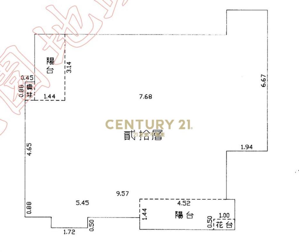 中正區大興敦煌邊間高樓景觀三房