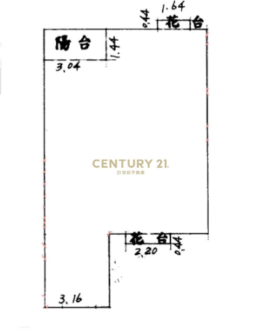 寶山街超大坪效二樓3改2房華廈