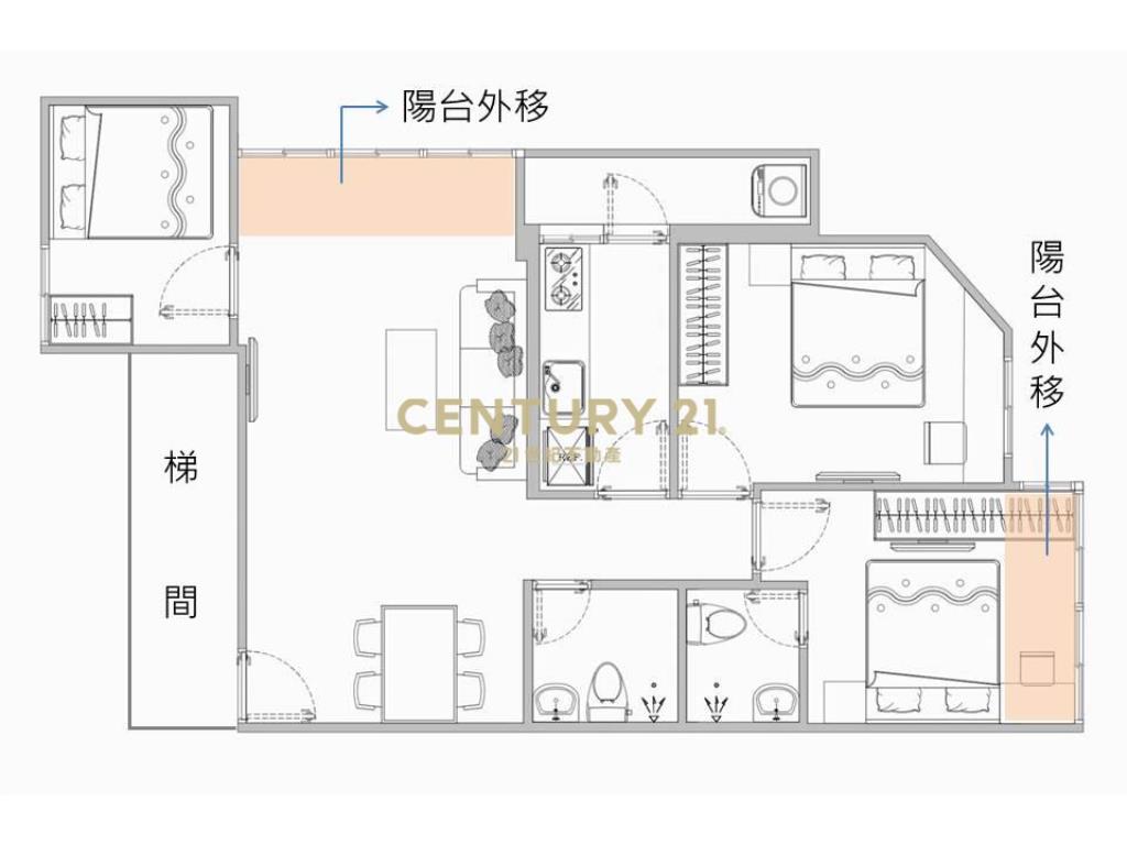 (4709)四號公園捷運美3房
