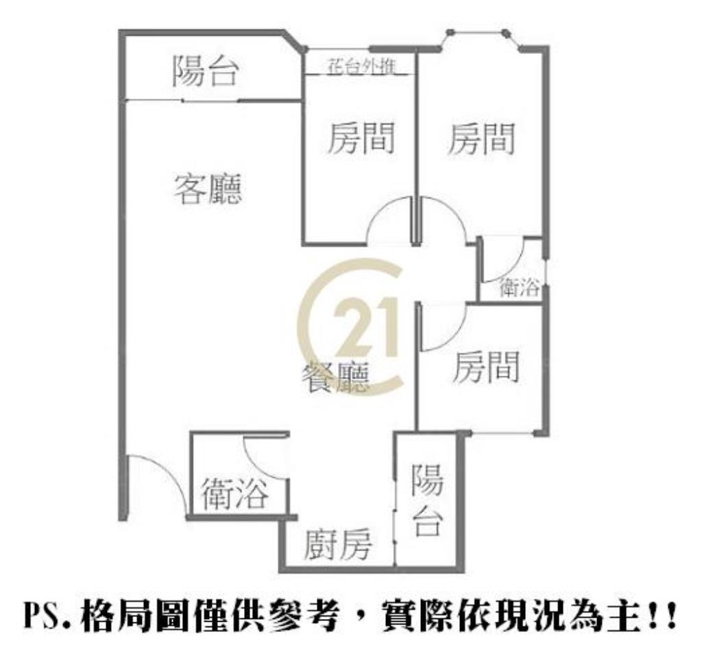 台北豪景景觀三房-D34