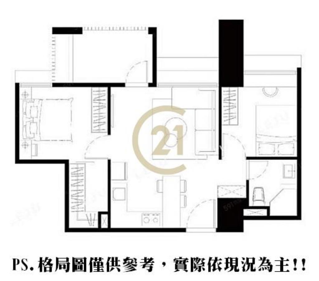 炎洲THE ONE景觀二房車-B201