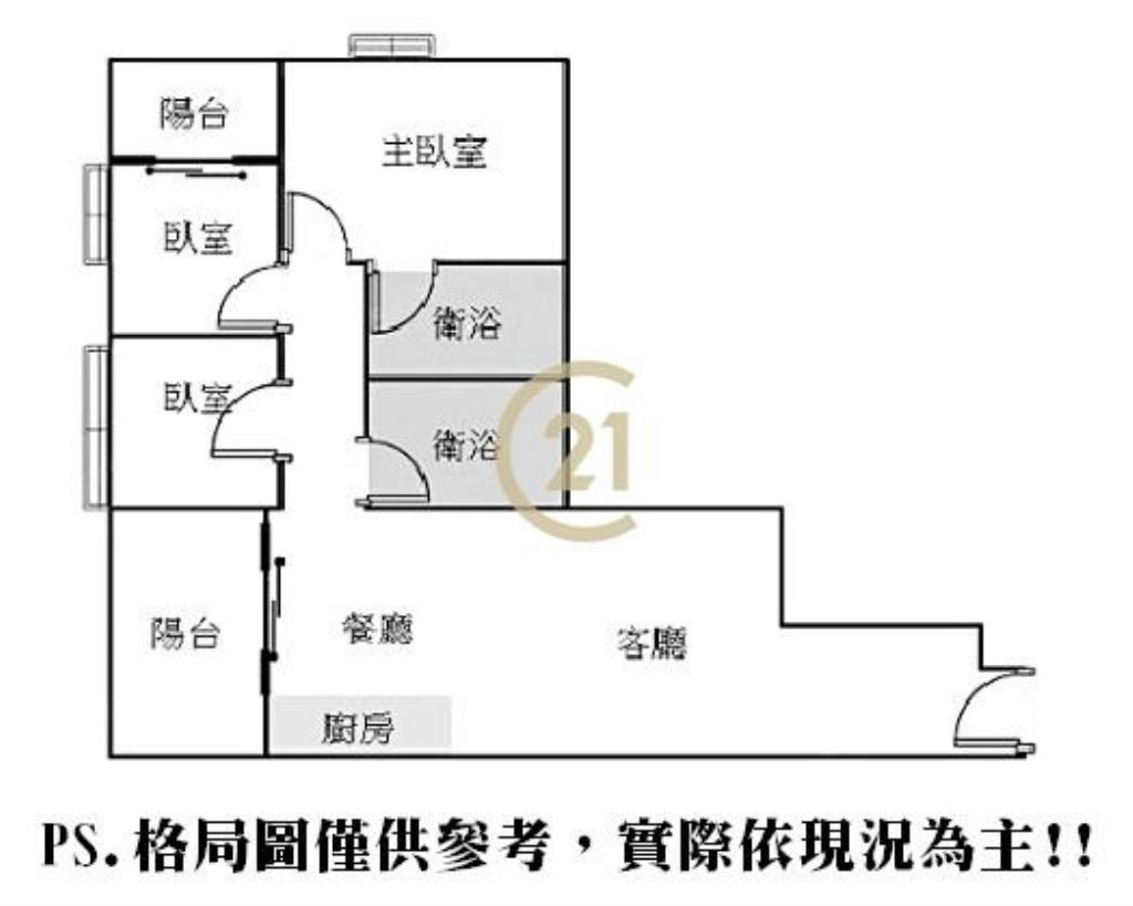 土城世界花園三房車-D49