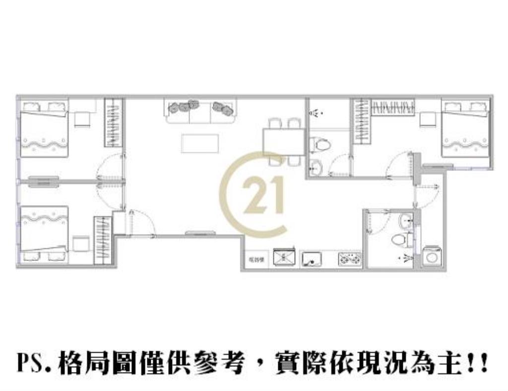 捷運幸福超美三房-A95