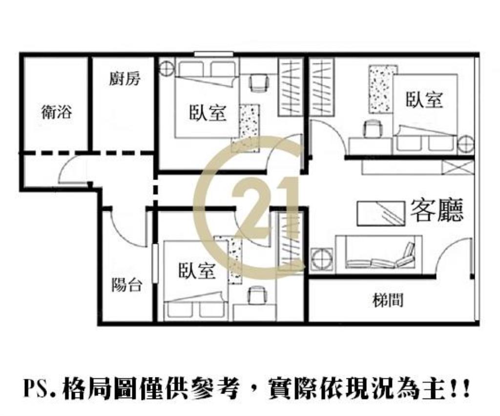 泰安街漂亮二樓-A32