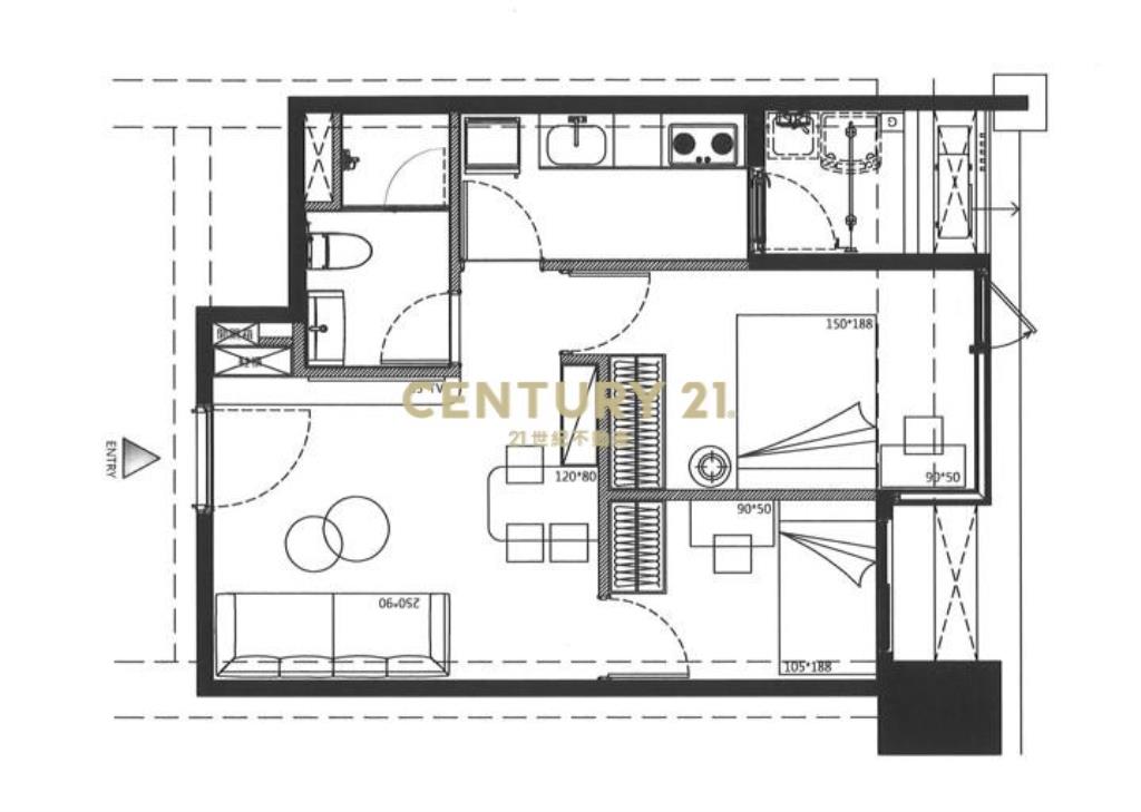 新美齊The Top21樓河景雙房