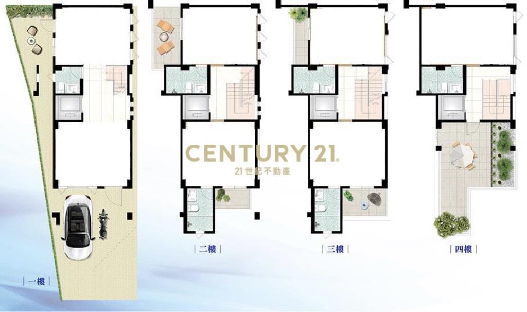 FB317安農溪畔、雙車位電梯別墅