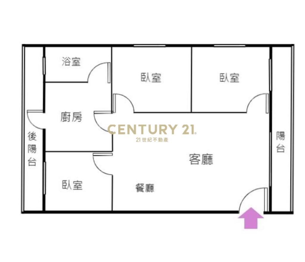 CA482邊間景觀優美寓3房