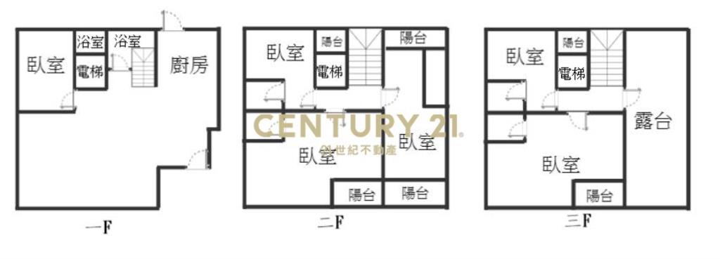 GE106深溝時尚雙面路電梯農舍