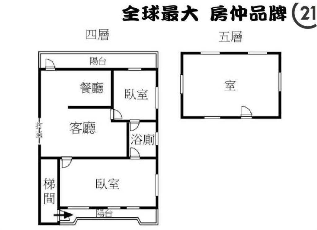 板車邊間方正公寓B