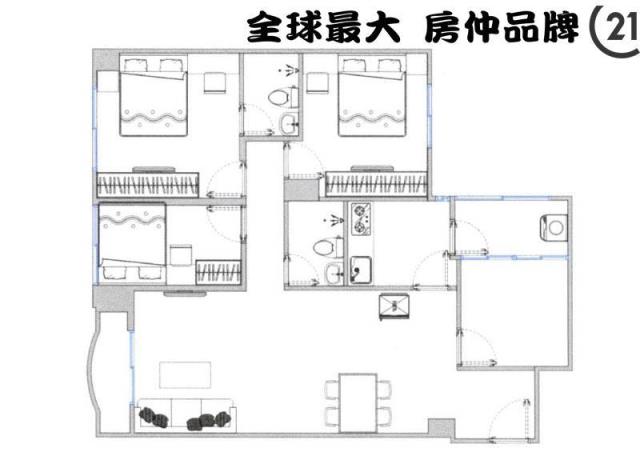 ㊝中和捷運市景三房