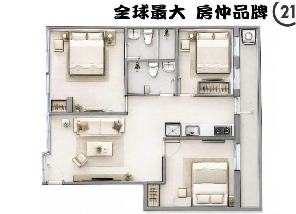 ㊝頭前幸福雙捷運美三樓