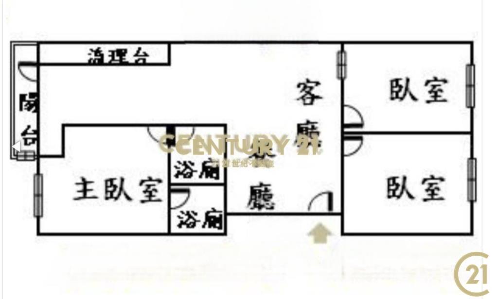 幸福商圈捷運站思源路漂亮3房