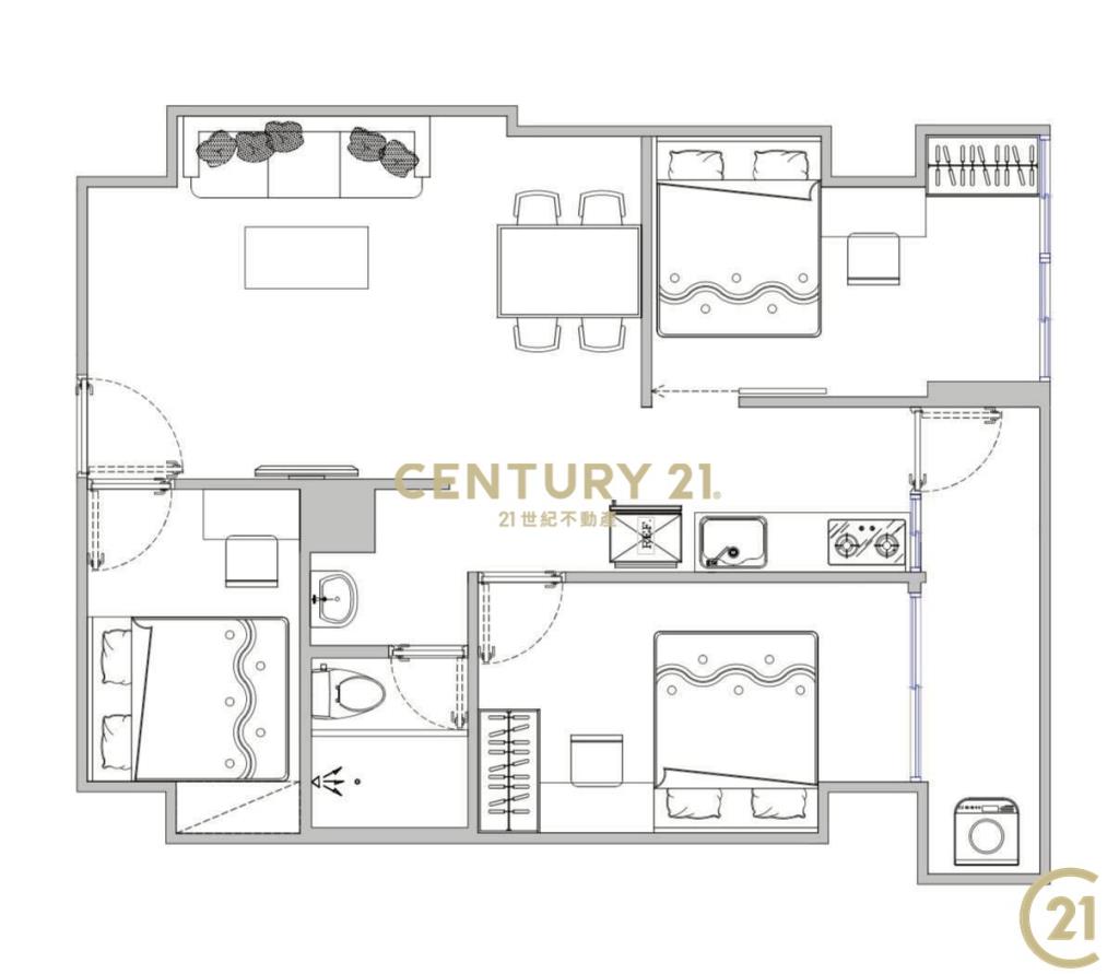 集美商圈菜寮站大都會3房車