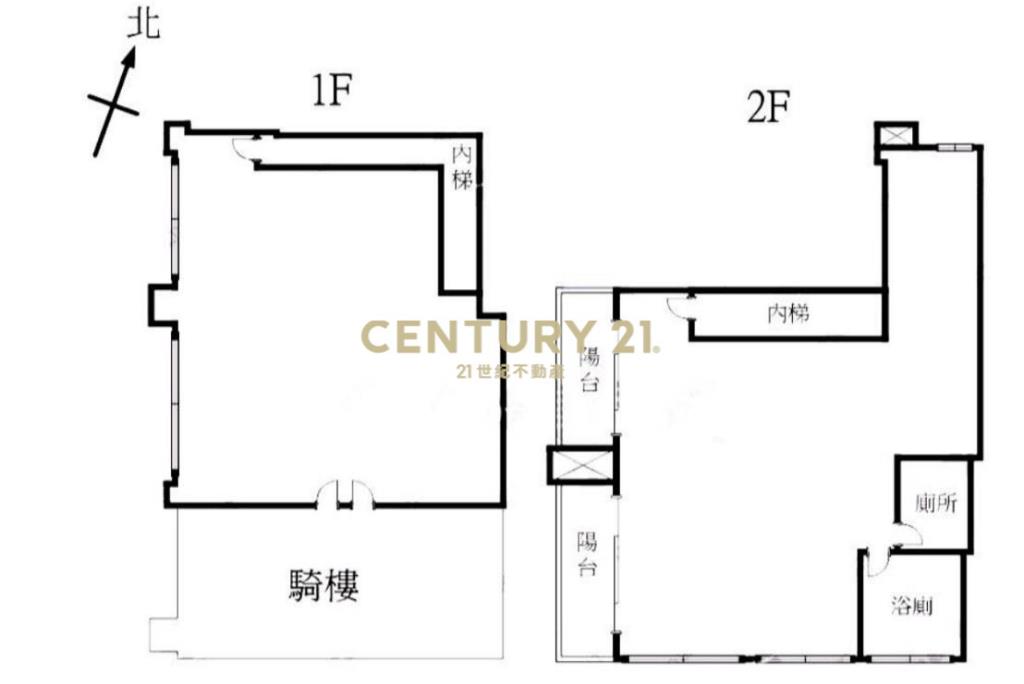 河濱轉角正二層挑高店面-21商仲