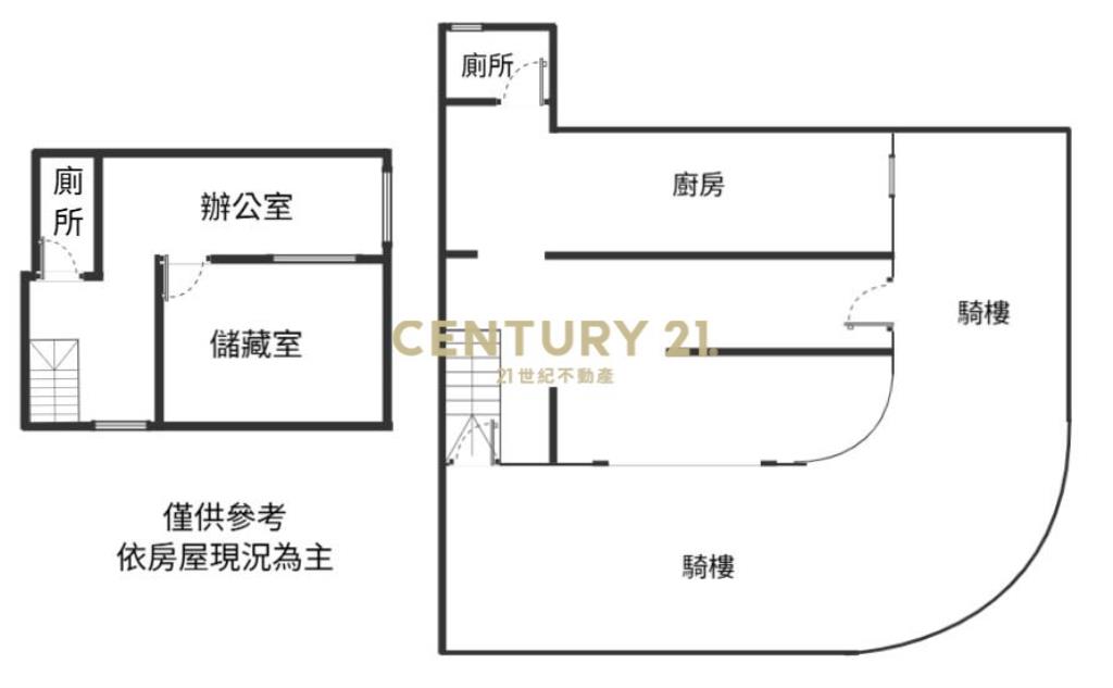 信義國堡三角窗店面