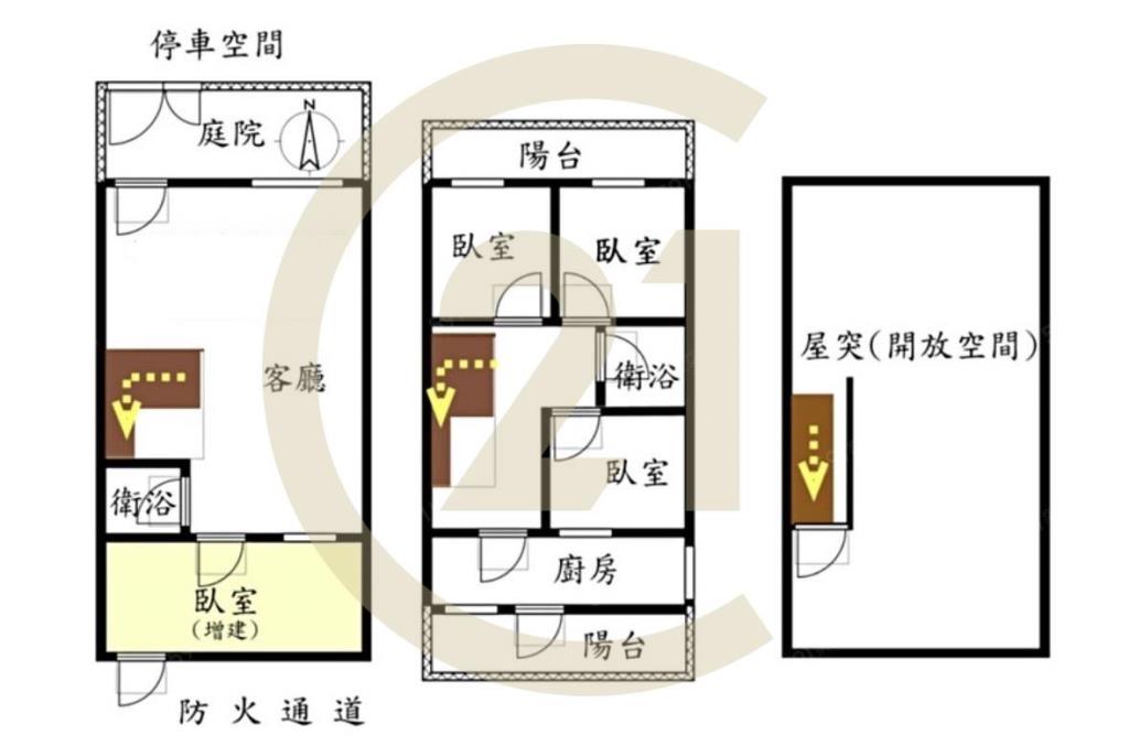 五期邊間大地坪美透天