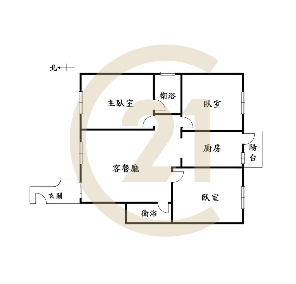 中國醫BOT三房平車樹梢戶