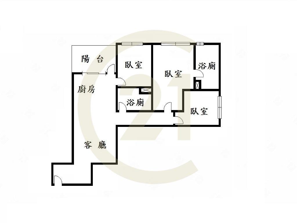 VVS1邊間3房平車