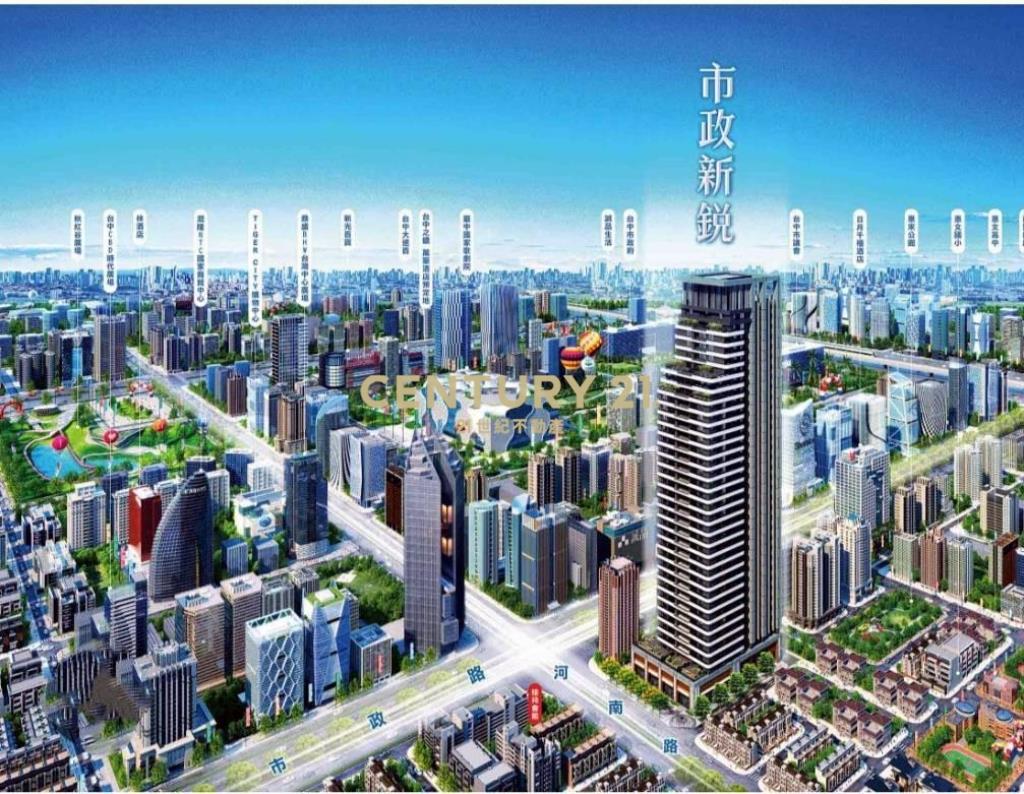 七期市政新銳高樓視野戶2房+車位