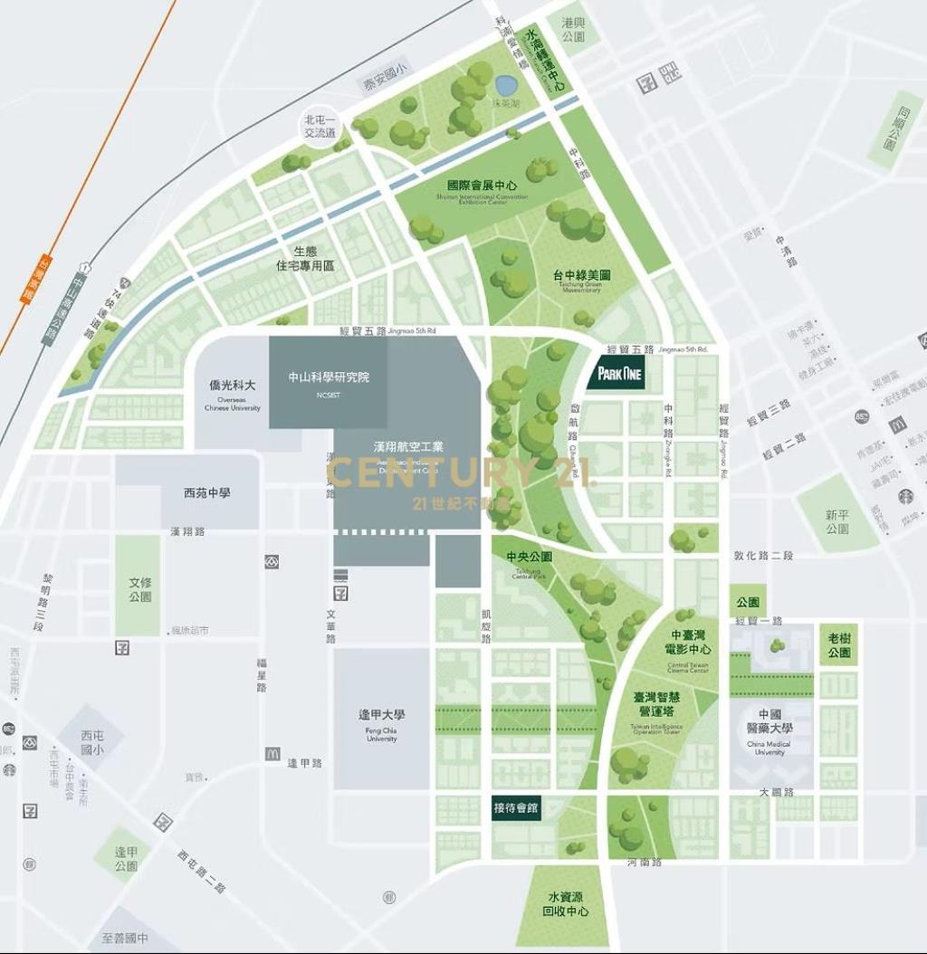 水湳經貿豐邑PARK ONE大三房平車