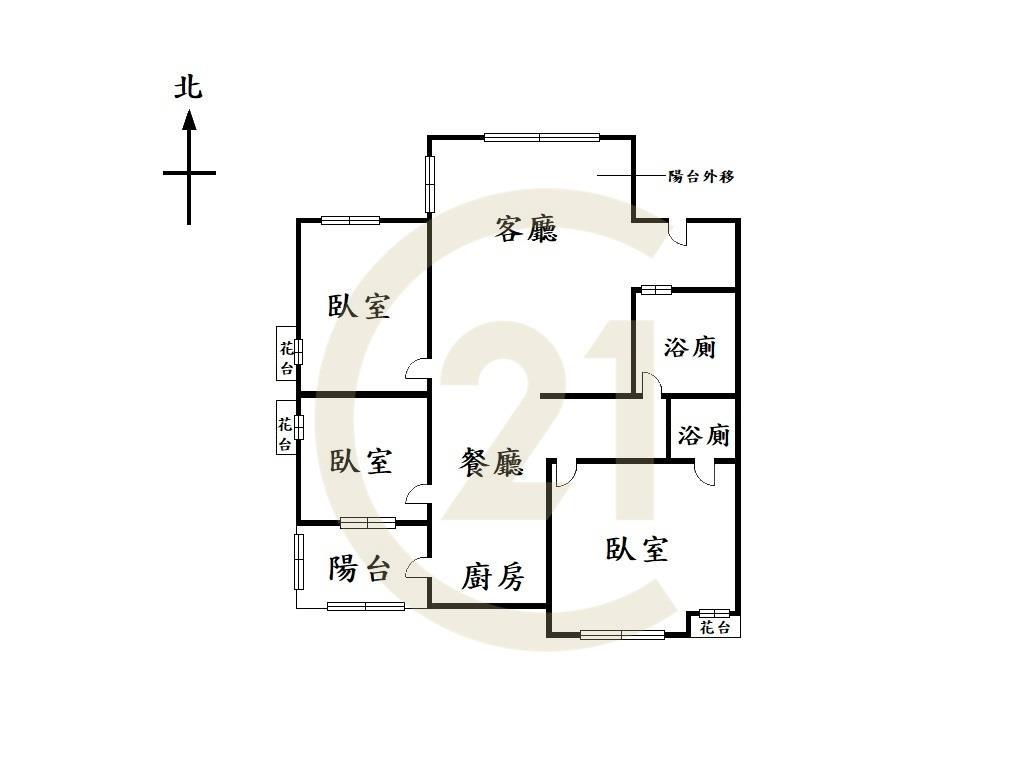 中國醫一中商圈全新整理3房平車