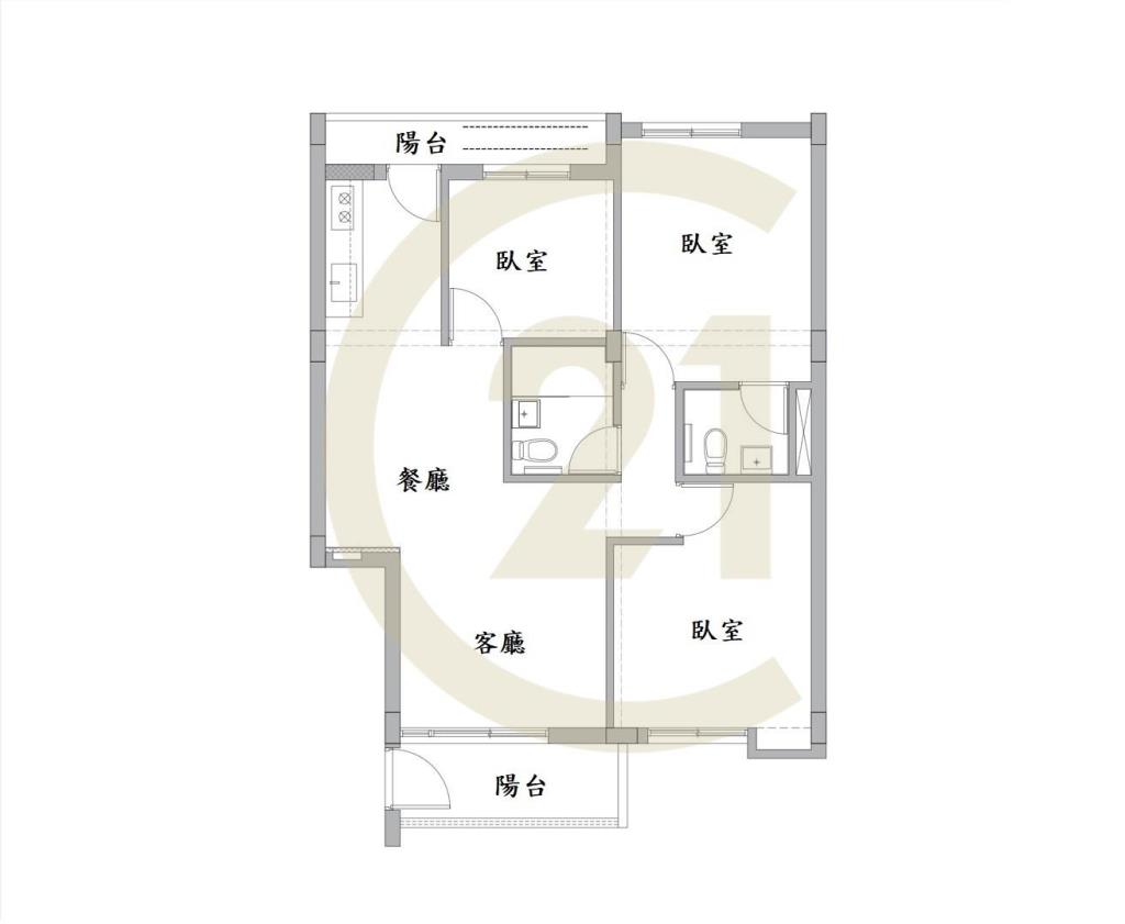 中興大學國泰3房公寓