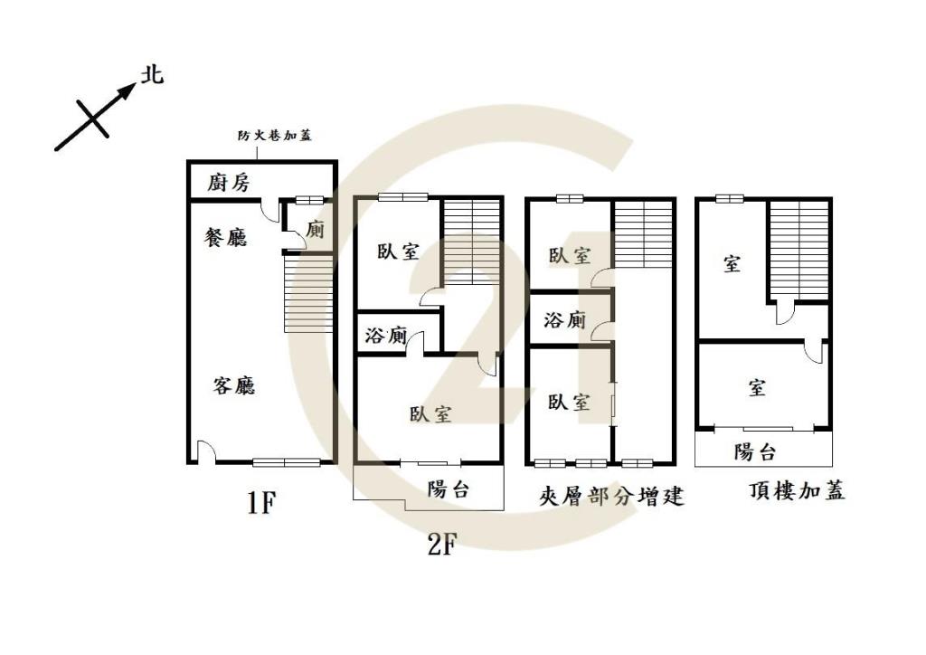 水湳衛道5米面寬車庫透天