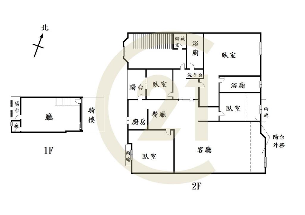 七期世紀風華燙金店面1+2F雙平車