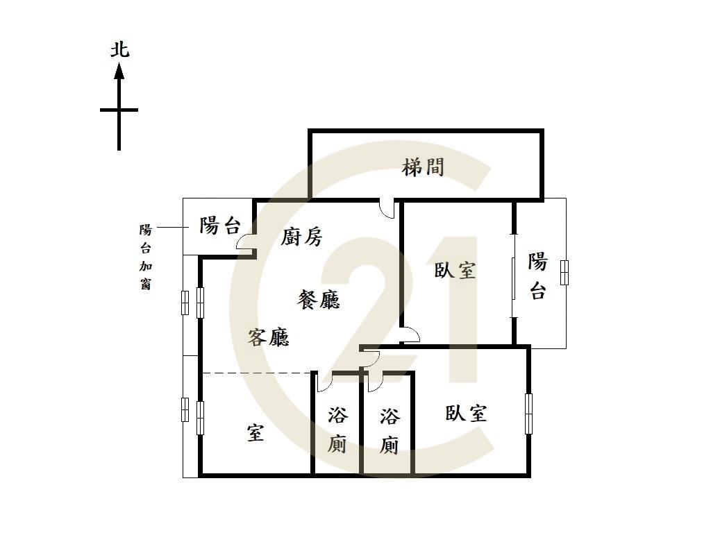 中科世貿3改2房+車位，室內約30坪