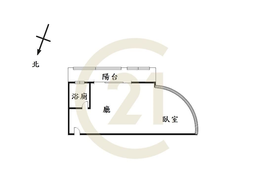 西屯漢口商圈唯美1+1房無敵景觀