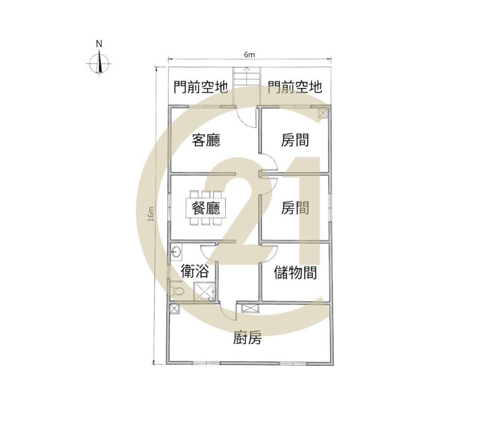 向心商圈大面寬懷舊平房